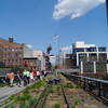 A beautiful day brings joy to those on the High Line.
