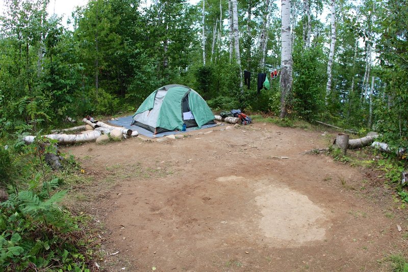 South Lake Desor Campground is a secluded spot that offers quick access to the water's edge.