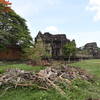 Looking back at the West entrance of Angkor Wat from the north.