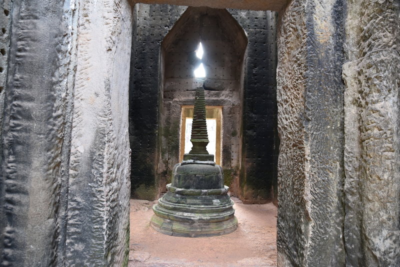 The alcove holding the Light of the Stupa.