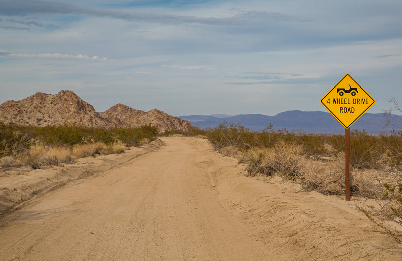 Black Eagle Mine Road Hiking Trail, Indio, California