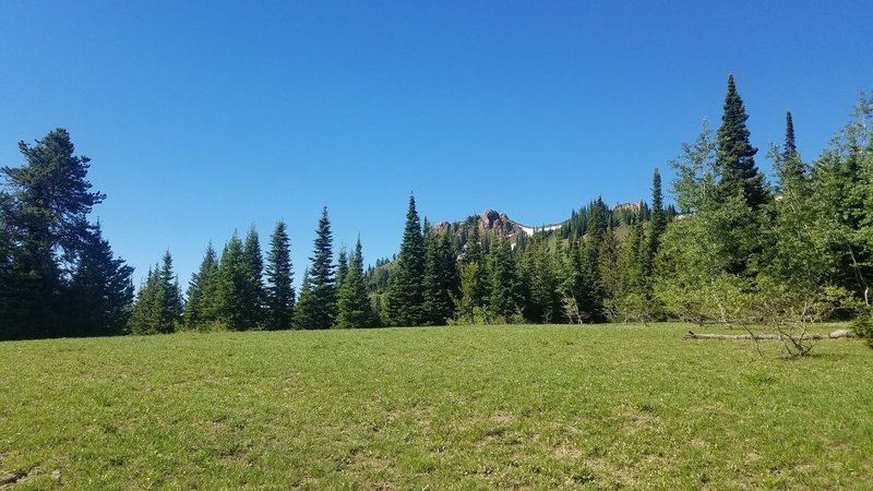 Enjoy a view of the top of Red Butte from the trail.