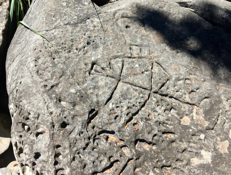 This is an example of one of the Makah Petroglyphs.
