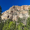 Straight canyon walls made of Navajo Sandstone tower more than 800 feet tall.
