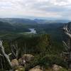 You'll receive a great view of Penrose-Rosemont Reservoir from the summit of Mount Rosa.
