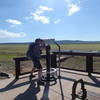 The northern viewpoint offers great views and this fun telescope.
