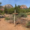 Keep your eyes peeled for this junction with the Soldier Pass Trail and Brins Mesa Trail.