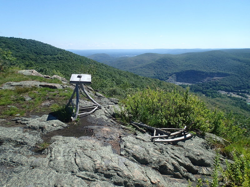 Remnants of an old rocking chair along the ridge.
