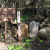 A clever leashed-pet sign along Pratt Trail.