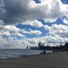 Watching the Chicago Air and Water show from the Lakefront. Near Diversey Ave looking south.