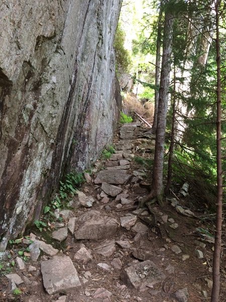 Steep part of the trail.