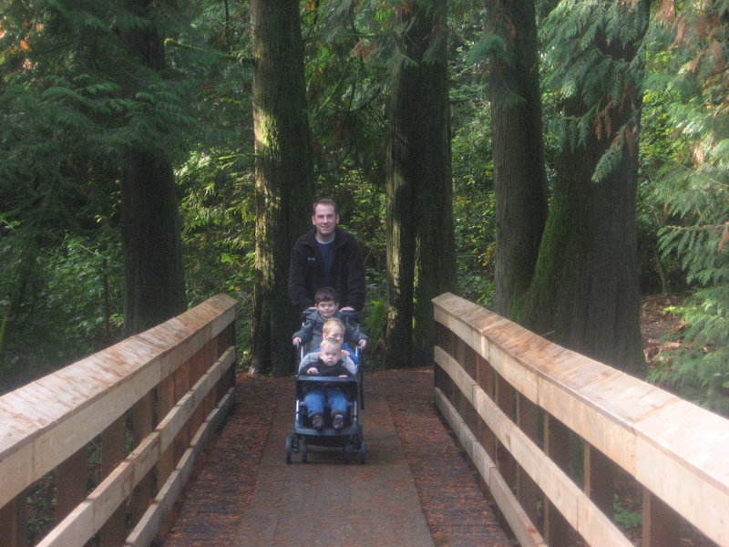 Tickle Creek Trail is family and stroller friendly!