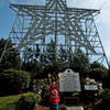 90' neon star at the top of Mill Mountain