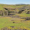 Exposed areas of the Table Mountain ancient lava flow - notice the absence of designated trails