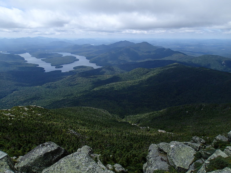 View of Lake Placid from the summit.