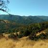 The countryside looking southwest towards the Santa Cruz Mountains, from the Mayfair Ranch Trail