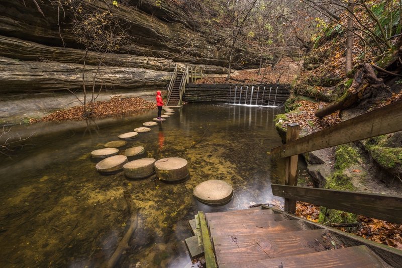 Matthiessen State Park Map Matthiessen State Park Loop Hiking Trail, Deer Park, Illinois