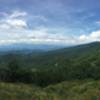 View atop Jane Bald with Round Bald and Roan High Knob off to the right.