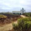 Tijuana River Visitor Center from the trail. Five-acre native plant garden surrounds the visitor center.
