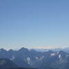 From Summit of Mount Outram: Mount Baker with Mount Slesse and Rexford to the right, and Mount Rideout and Payne to the left