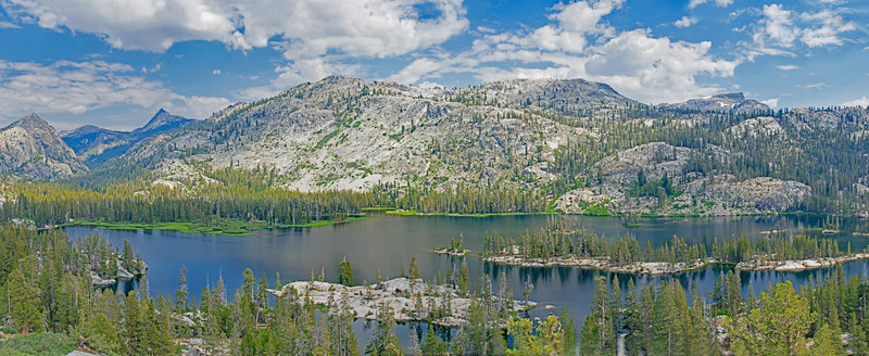 Huckleberry Lake from part way up Letora Lake Trail.