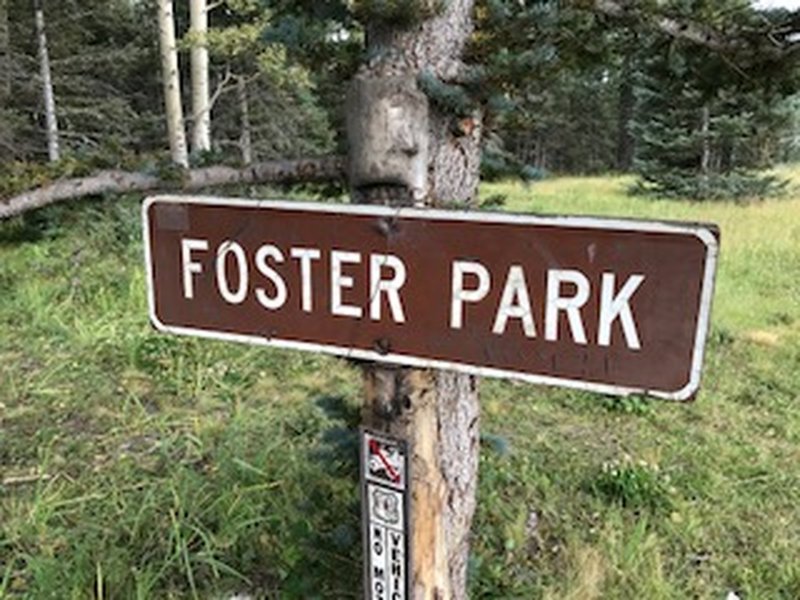 End of the trail at "Foster Park."