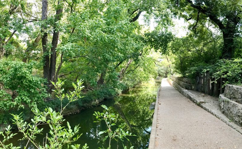 Lower Shoal Creek Trail....half a block from the downtown Austin REI store!