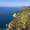 Looking back towards Levanto and the clear waters below!