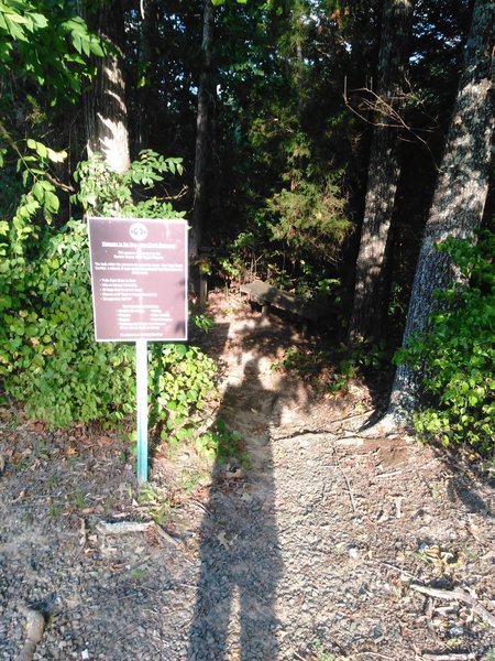 Entrance to New Hope Creek Trail