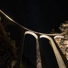 Landwasser viaduct at night.