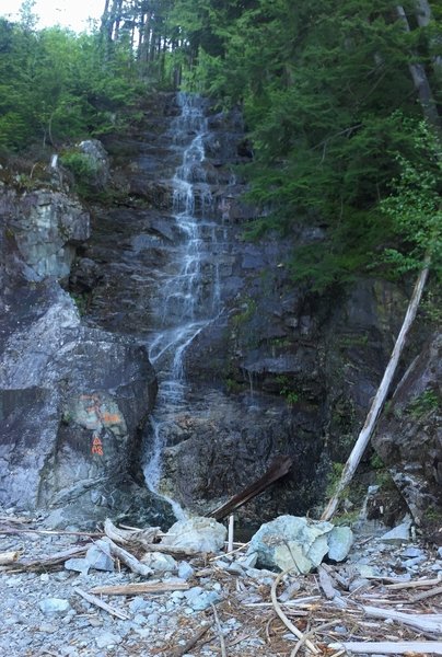 Waterfall on logging road before turnoff to Mckay Lake.