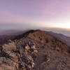 Looking north from Telescope Peak at sunrise.