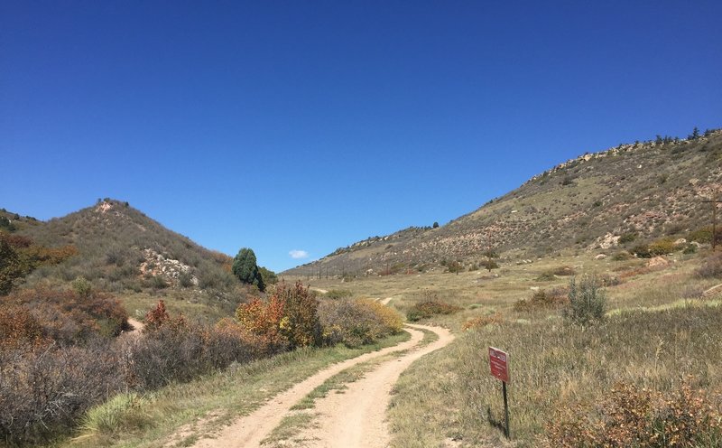 Hiking the trail in early October 2017