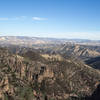 Looking east over Pinnacles National Park from High Peaks