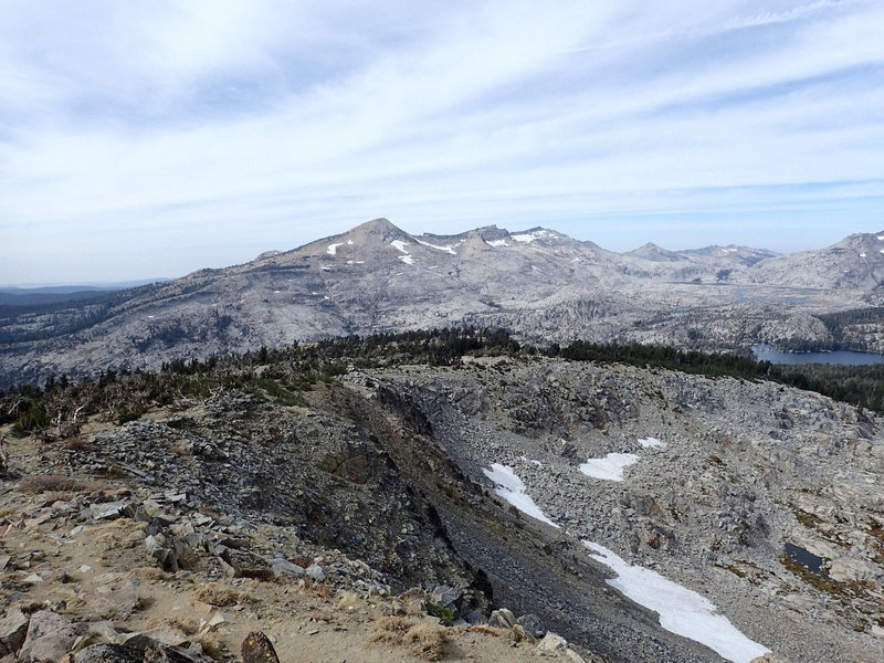 Looking across at Pyramid Peak w/ Lake Aloha & Lake of the Woods on the right.