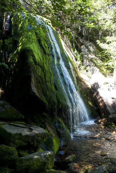 Waterfall near the north end shelter.