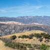 A view into Los Padres National Forest from East Camino Cielo
