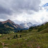 Looking south up Capitol Creek valley towards Capitol Peak.