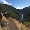 Along the American river. The bridge is Iowa Hill Road