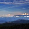 Mount Rainier and Mount Adams from Lookout Mountain