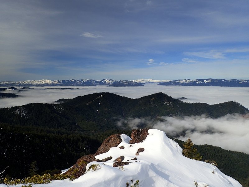 Looking west toward the Kalmiopsis Wilderness from Kerby's summit