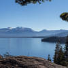 View across Lake Tahoe towards South Lake Tahoe