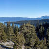 Lake Tahoe and Emerald Bay from the vista point at the end of the Eagle Trail Loop