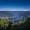 Lago di Como as seen from the Dorsale di Triangolo Lario.