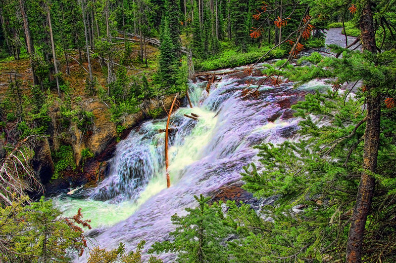 Terraced Falls Hiking Trail, Yellowstone South Entrance, Wyoming