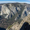 Taft Point on the left with El Capitan across Yosemite Valley