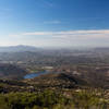 From the viewpoint on Mount Woodson Trail you can not only see Lake Poway but also get a glimpse of the ocean.