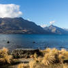 View from the shore of Lake Wakatipu in Queenstown Gardens