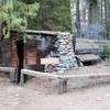 Tharp's Log cabin.