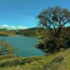 Calero Reservoir near the dam, as seen from Cottle Trail.